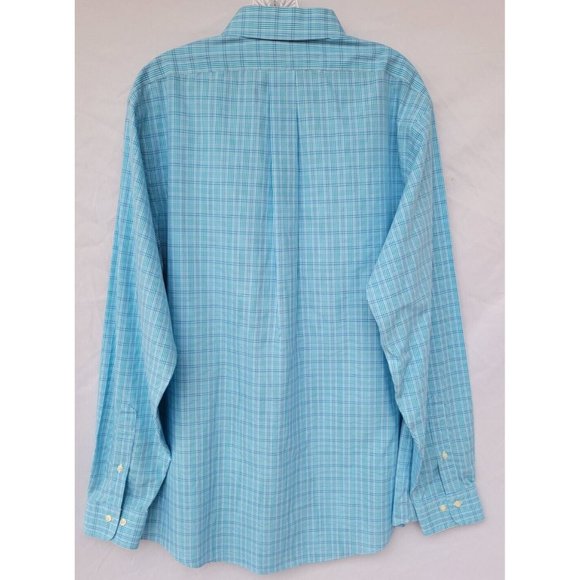 Brooks Brothers Regent Dress Shirt‎ 16 1/2 - 6/7  Blue Check, Non Iron, Cotton - Picture 7 of 7